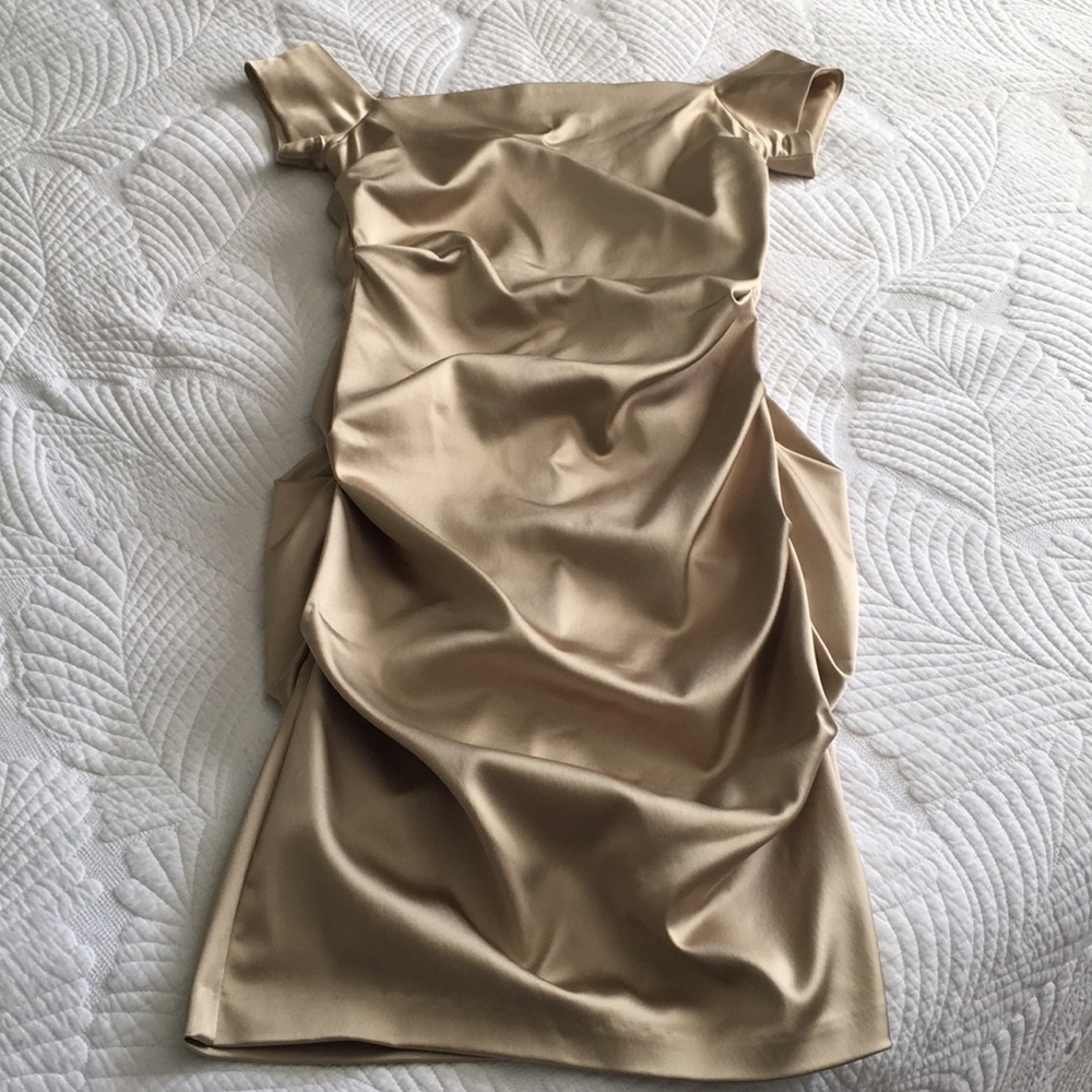 Gold dress